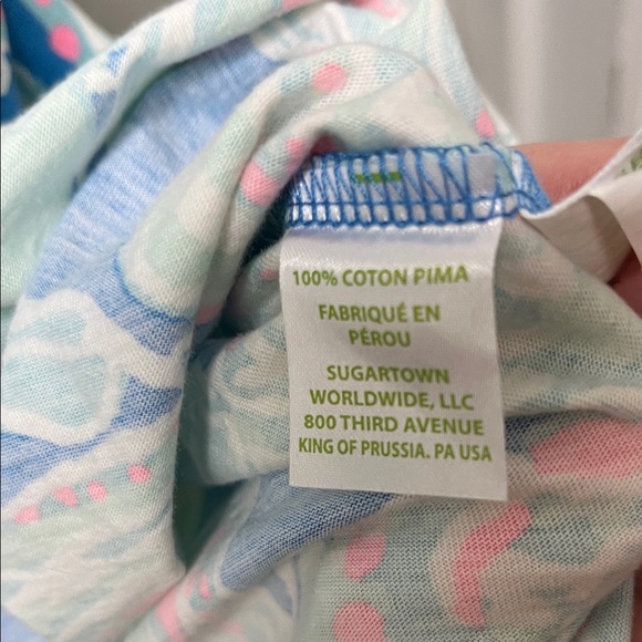 Lilly Pulitzer Windsor Strapless Dress Bay Blue Into The Deep SeaShell - Picture 6 of 7